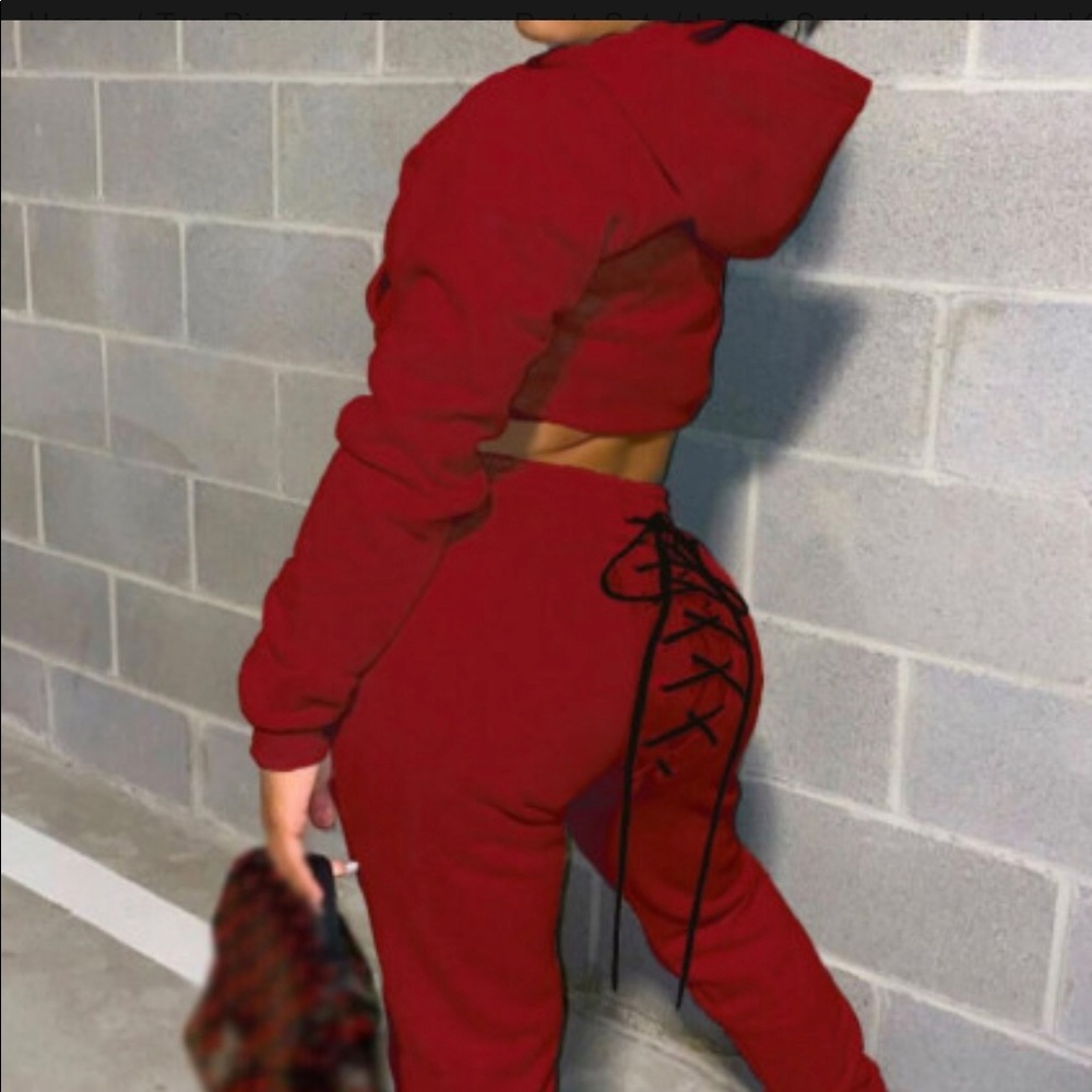 Burdgdy /Red 2 piece set